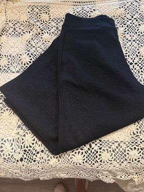 SSYS Lee Horsebit Quilted Suede Piping Wide Leg Crop Pants